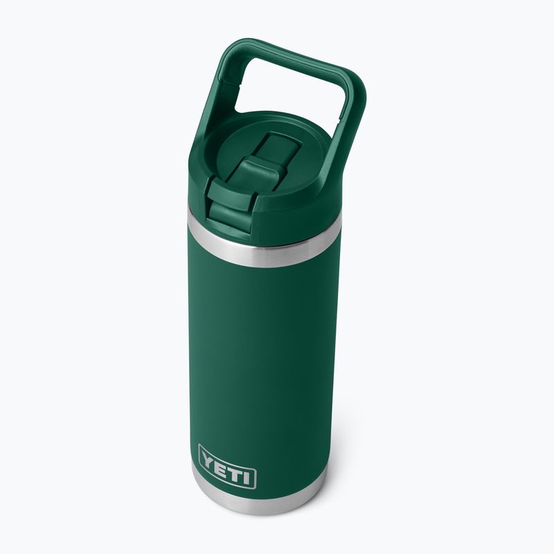 Пляшка термічна YETI Rambler C Straw 532 ml black forest green 4