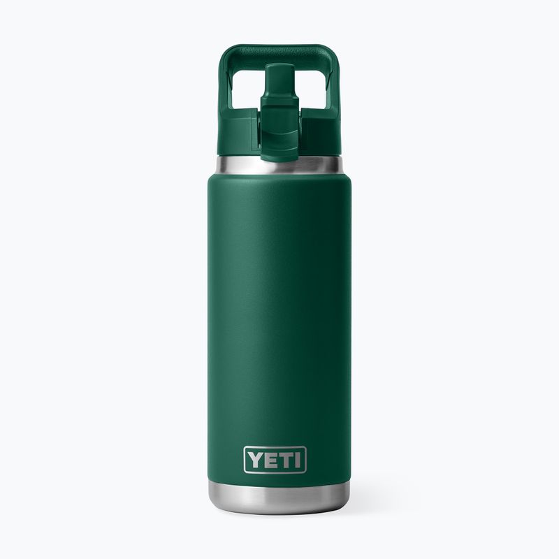Пляшка термічна YETI Rambler Straw 769 ml black forest green 3
