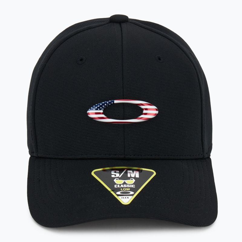 Кепка чоловіча Oakley Tincan black/american flag 2