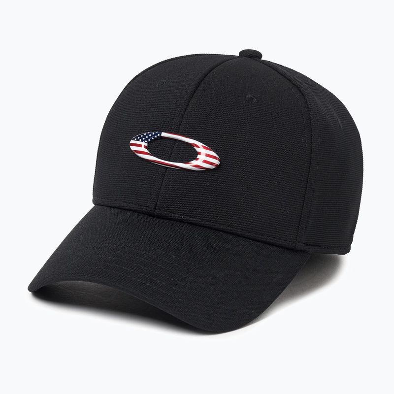 Кепка чоловіча Oakley Tincan black/american flag