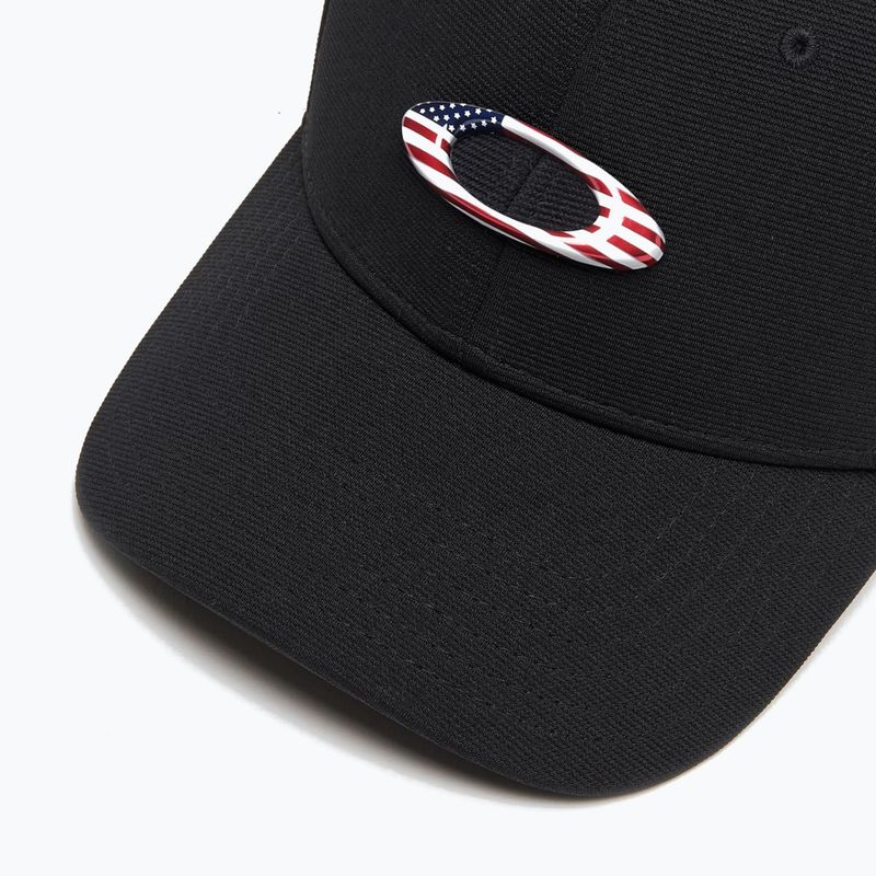 Кепка чоловіча Oakley Tincan black/american flag 3