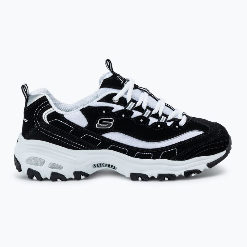 Жіночі кросівки SKECHERS D'Lites Biggest Fan чорні/білі/сріблясті 2