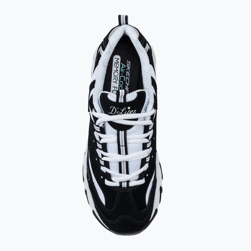 Жіночі кросівки SKECHERS D'Lites Biggest Fan чорні/білі/сріблясті 5