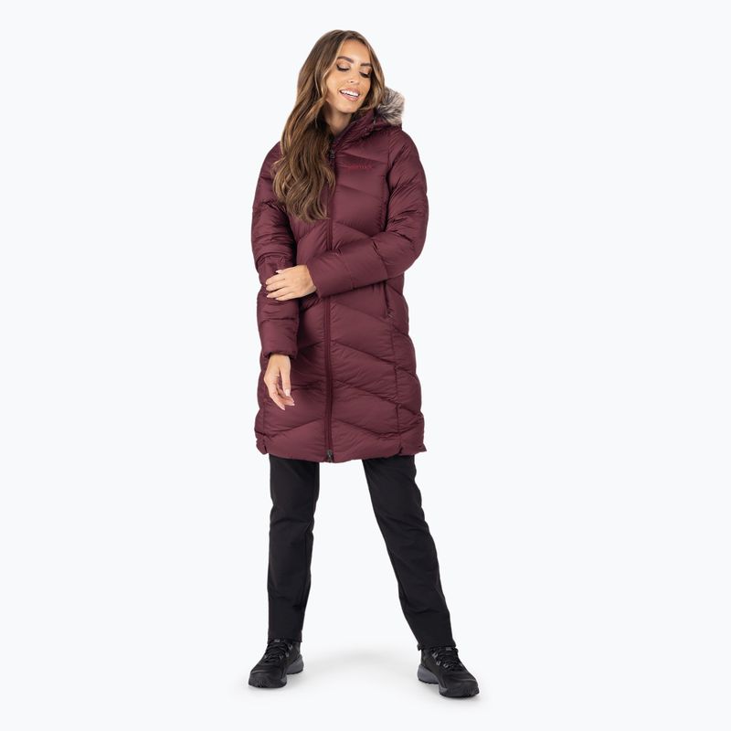 Пуховик жіночий Marmot Montreaux Coat bordowa 78090 2