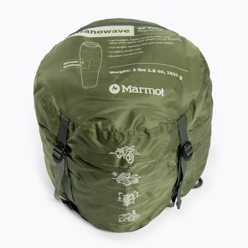 Спальний мішок Marmot NanoWave 35 зелений 388404764 8