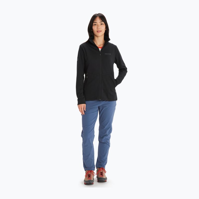 Кофта флісова жіноча Marmot Leconte Fleece чорна 12810001 3