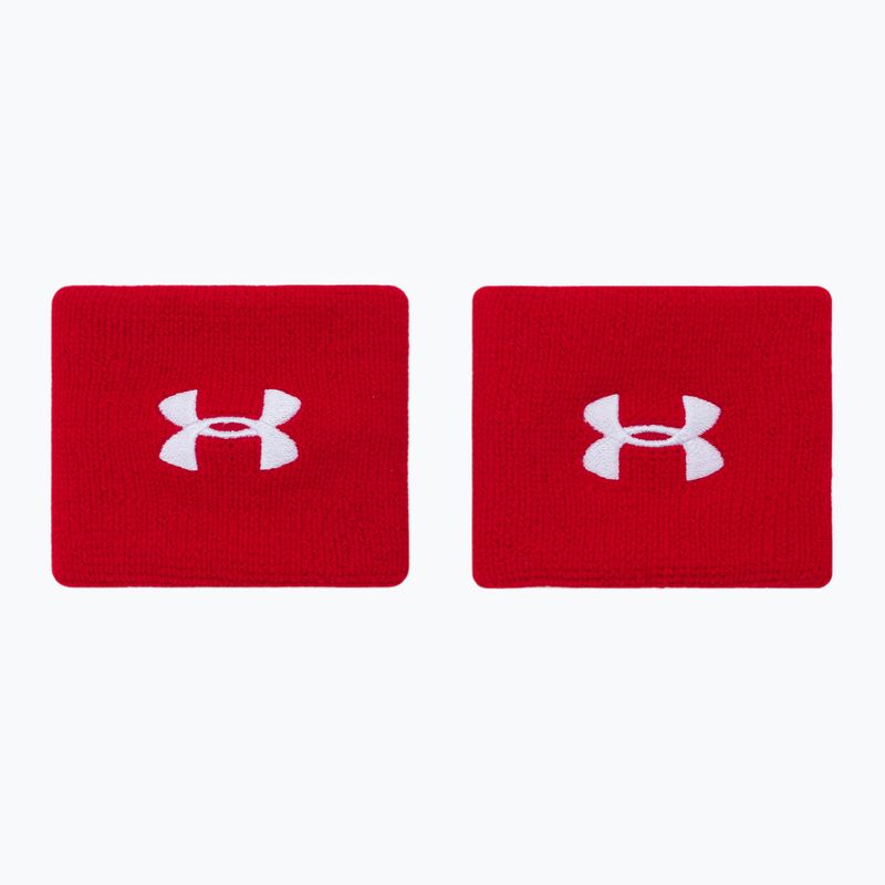 Напульсники Under Armour Ua Performance Wristbands 3" 2 шт. червоні 1276991-600 2