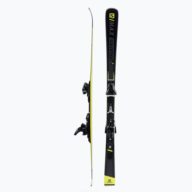 Лижі гірські Salomon S/MAX 10 + E Z12 GW чорні L40523500160 2