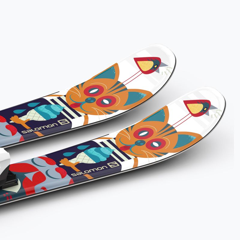 Лижі гірські дитячі Salomon T1 XS + C5 кольорові L40891100 11