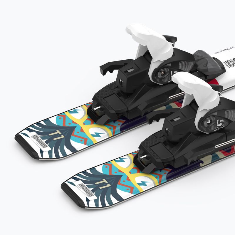 Лижі гірські дитячі Salomon T1 XS + C5 кольорові L40891100 12