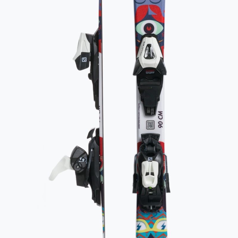 Лижі гірські дитячі Salomon T1 XS + C5 кольорові L40891100 4