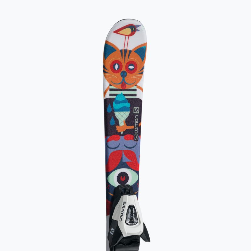 Лижі гірські дитячі Salomon T1 XS + C5 кольорові L40891100 7