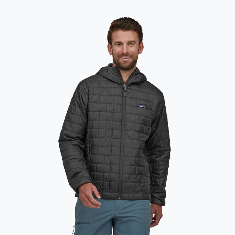 Куртка утеплена чоловіча Patagonia Nano Puff Hoody forge grey