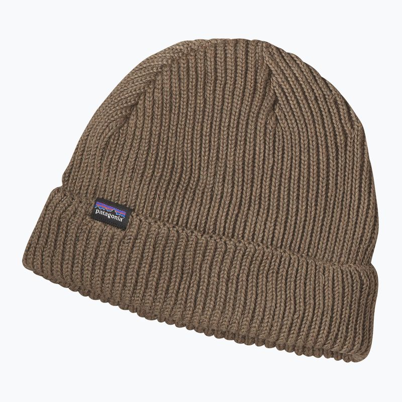 Зимова шапка Patagonia Fishermans Rolled Beanie попелястий загар