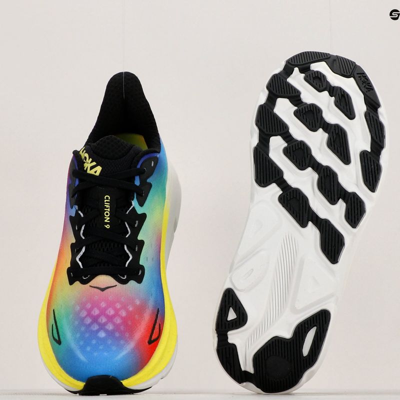 Чоловічі бігові кросівки HOKA Clifton 9 чорний/мulti 11