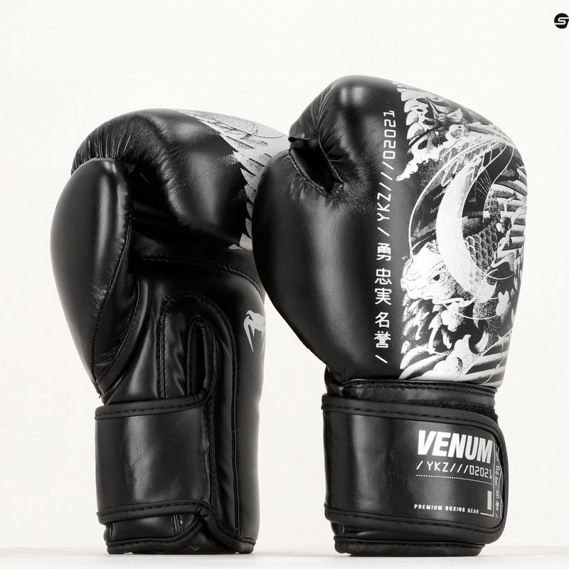 Рукавиці боксерські дитячі Venum YKZ21 Boxing black/white 6