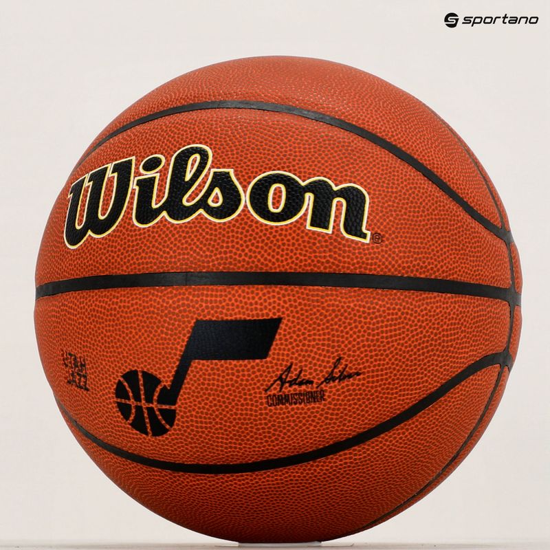 Баскетбольний м'яч Wilson NBA Team Alliance Utah Jazz WZ4011902XB7 Розмір 7 8