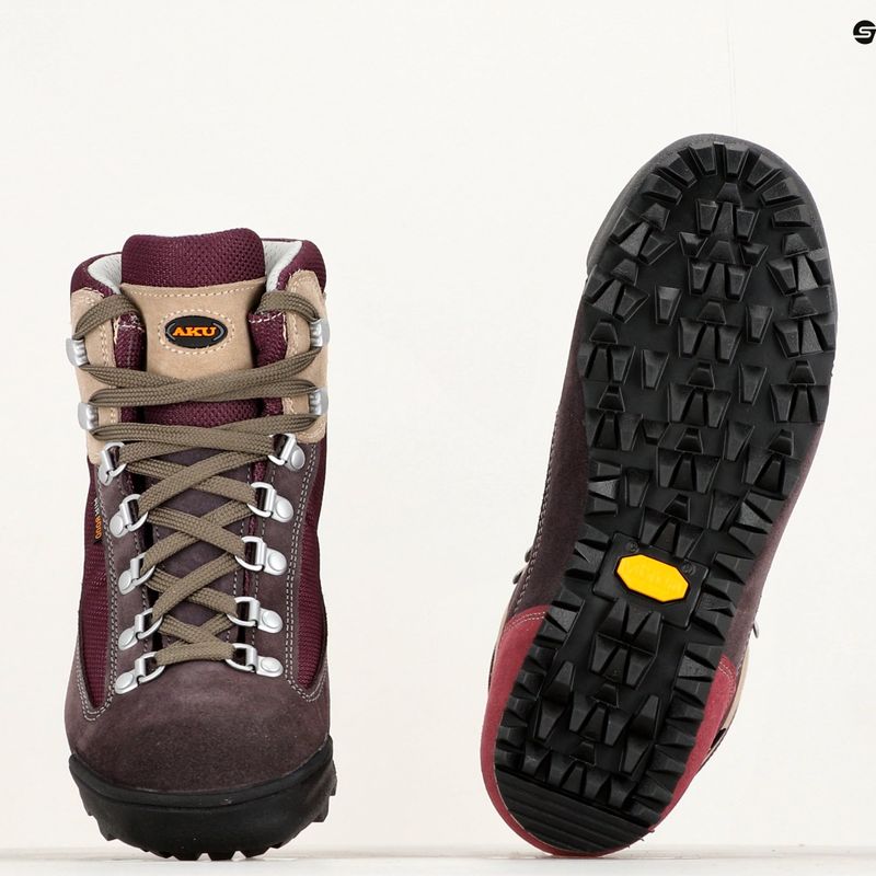 Взуття трекінгове жіноче AKU Ultra Light Original GTX burgundy/violet 8
