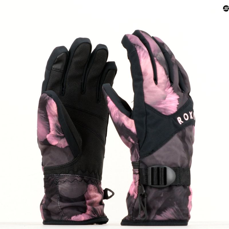 Рукавиці сноубордичні жіночі ROXY Jetty true black pansy pansy 5