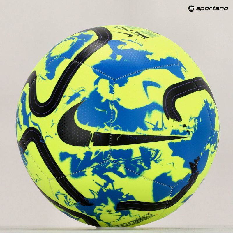 М'яч футбольний Nike Premier League Pitch volt/blue nebula/black розмір 5 8