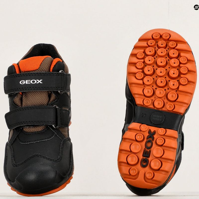 Черевики дитячі Geox New Savage Abx black/dark orange 15