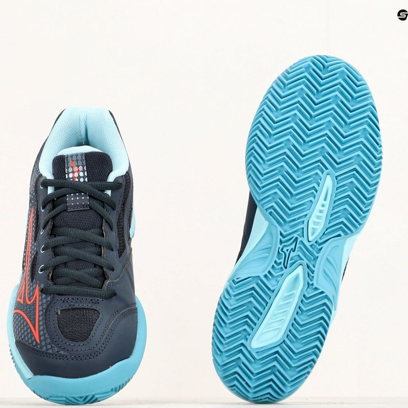 Кросівкі тенісні дитячі Mizuno Exceed Star CC collegiate blue/soleil/tanager/turquoise 14
