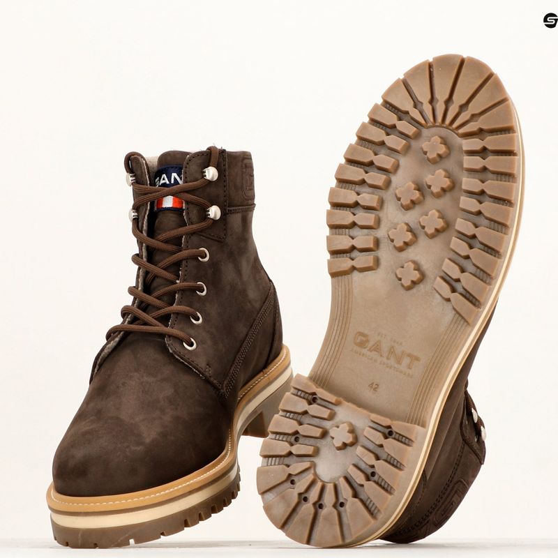 Черевики чоловічі гANT Palrock dark brown 15