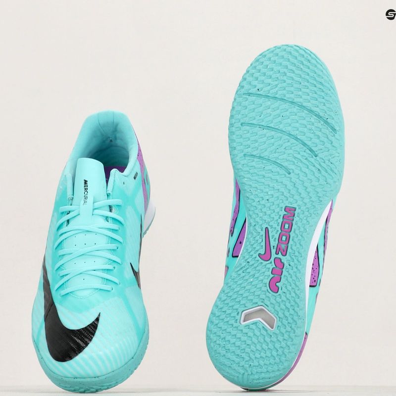 Футбольні бутси кросівки чоловічі Nike Mercurial Vapor 15 Academy IC hyper turquoise/black/ white/fuchsia dream 8