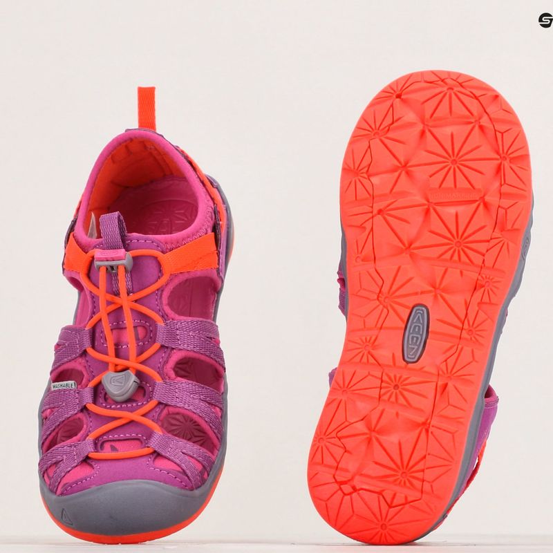 Сандалі трекінгові дитячі KEEN Moxie purple wine/nasturtium 14