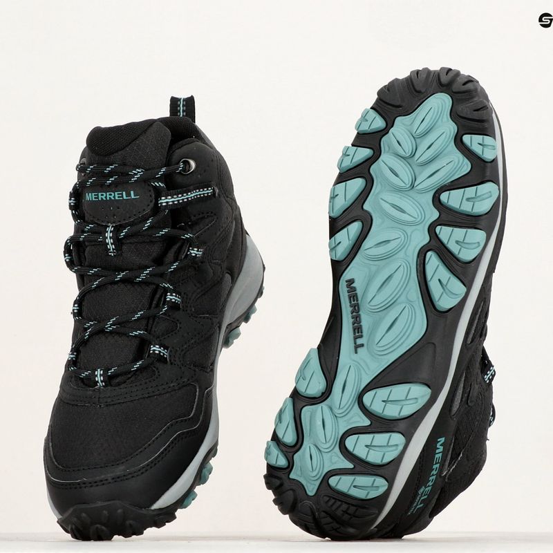 Черевики туристичні жіночі Merrell West Rim Sport Mid GTX black 8