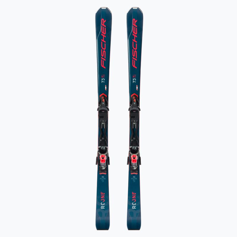 Лижі гірські чоловічі Fischer RC ONE 73 AR + RS 11 PR темно-сині P09421