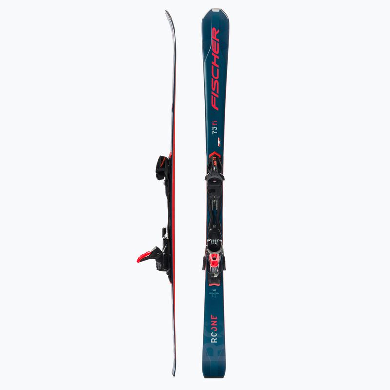 Лижі гірські чоловічі Fischer RC ONE 73 AR + RS 11 PR темно-сині P09421 2