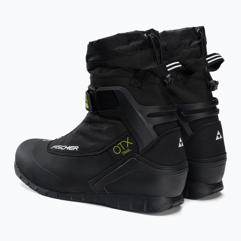 Черевики для бігових лиж Fischer OTX Trail black/yellow 3