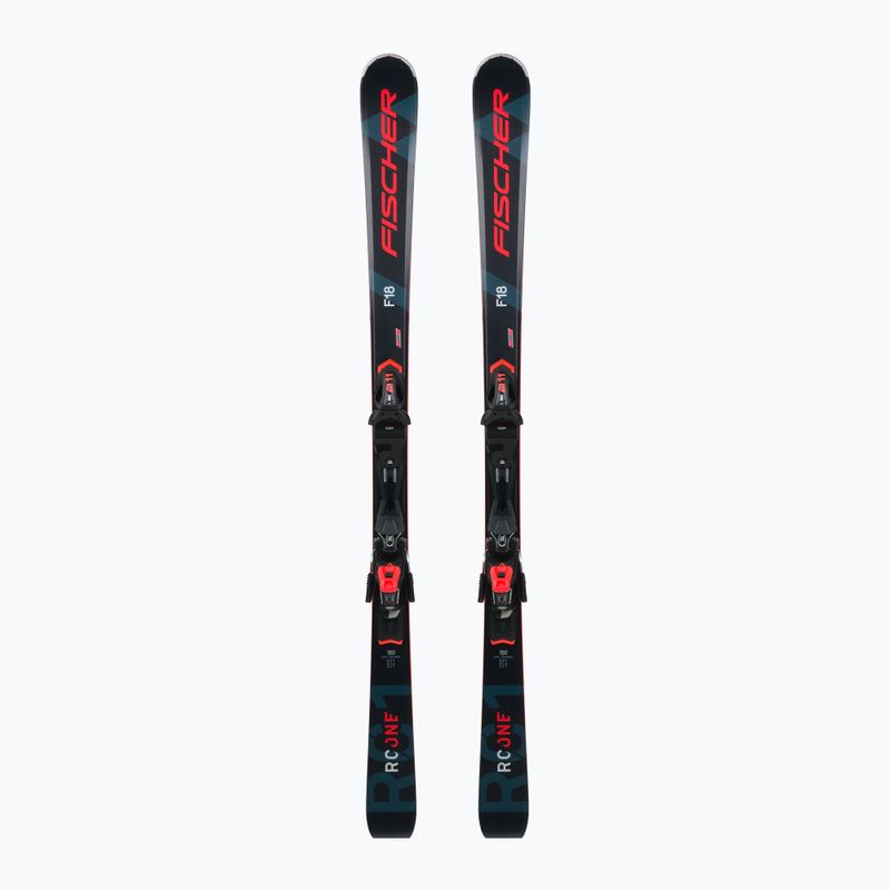 Лижі гірські Fischer RC ONE F18 AR + RS 11 PR black/red