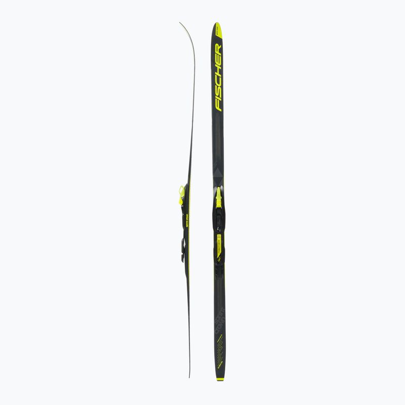 Лижі бігові дитячі Fischer Sprint Crown + Tour Step-In black/yellow 2
