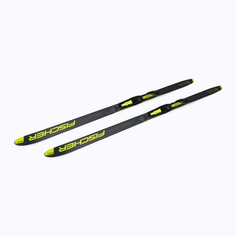 Лижі бігові дитячі Fischer Sprint Crown + Tour Step-In black/yellow 4