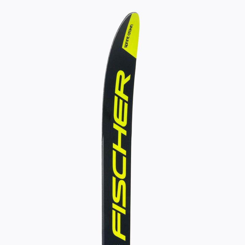 Лижі бігові дитячі Fischer Sprint Crown + Tour Step-In black/yellow 8