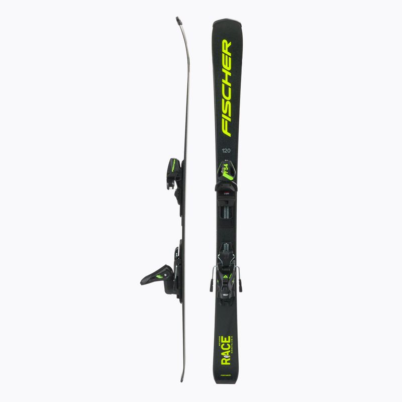 Лижі гірські дитячі Fischer RC4 RACE JR JRs + FJ4 CA JRs black 2
