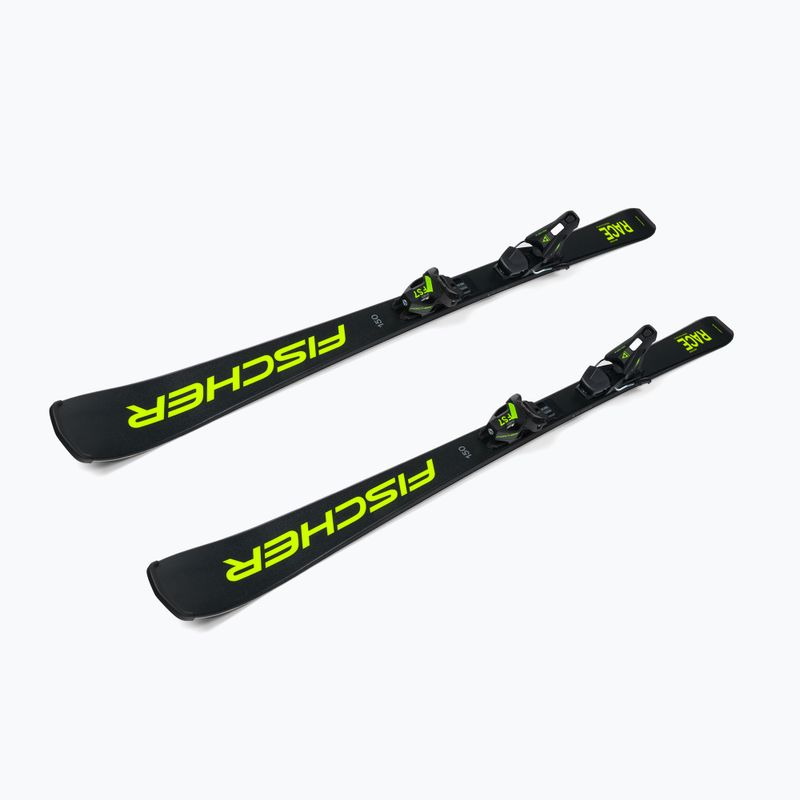 Лижі гірські дитячі Fischer RC4 RACE JR JRs + FJ7 CA JRs black/yellow 4