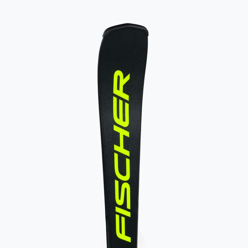 Лижі гірські дитячі Fischer RC4 RACE JR JRs + FJ7 CA JRs black/yellow 8
