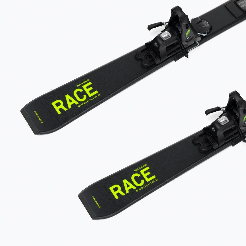 Лижі гірські дитячі Fischer RC4 RACE JR JRs + FJ4 CA JRs black/yellow 9