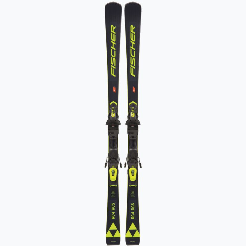 Лижі Fischer RC4 RCS Black Allride + кріплення RC4 Z11 PR чорні/жовті 9
