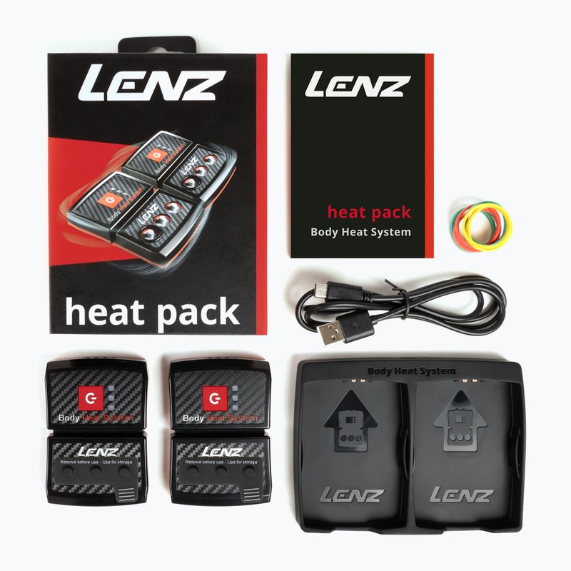 Акумулятори для шкарпеток Lenz Heat Pack 2.0 (USB) 2 шт. black/ red 3