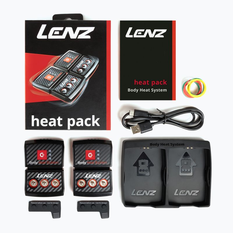 Акумулятори для шкарпеток Lenz Heat Pack 2.0 (USB) 2 шт. black/ red 4