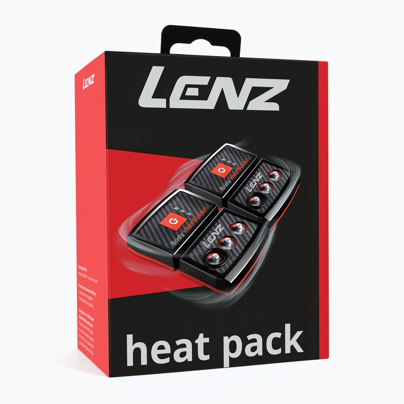 Акумулятори для шкарпеток Lenz Heat Pack 2.0 (USB) 2 шт. black/ red 14