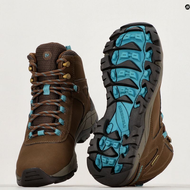 Жіночі туристичні черевики Merrell Vego Mid LTR WP dark earth/british blue 9
