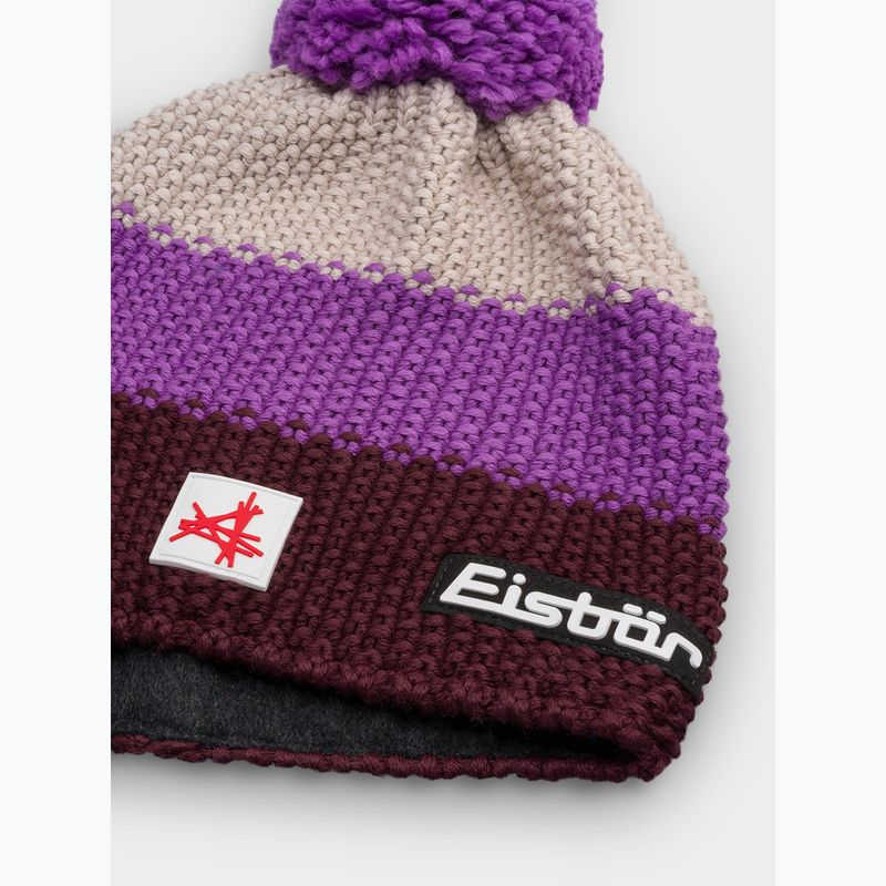 Шапка зимова Eisbar Star Pompon SA lilac/purple 2