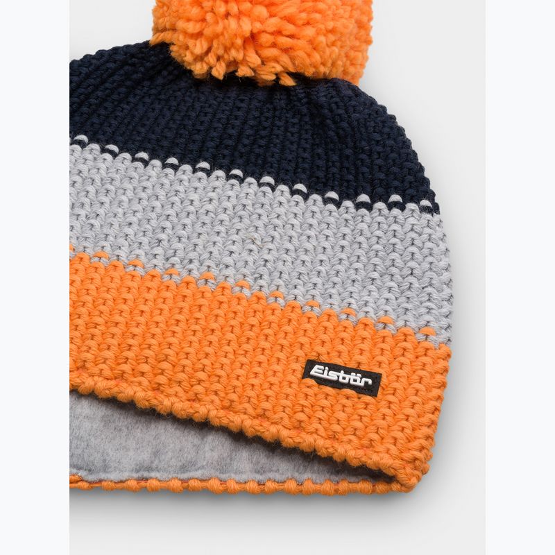 Шапка зимова дитяча Eisbar Star Pompon orange 2