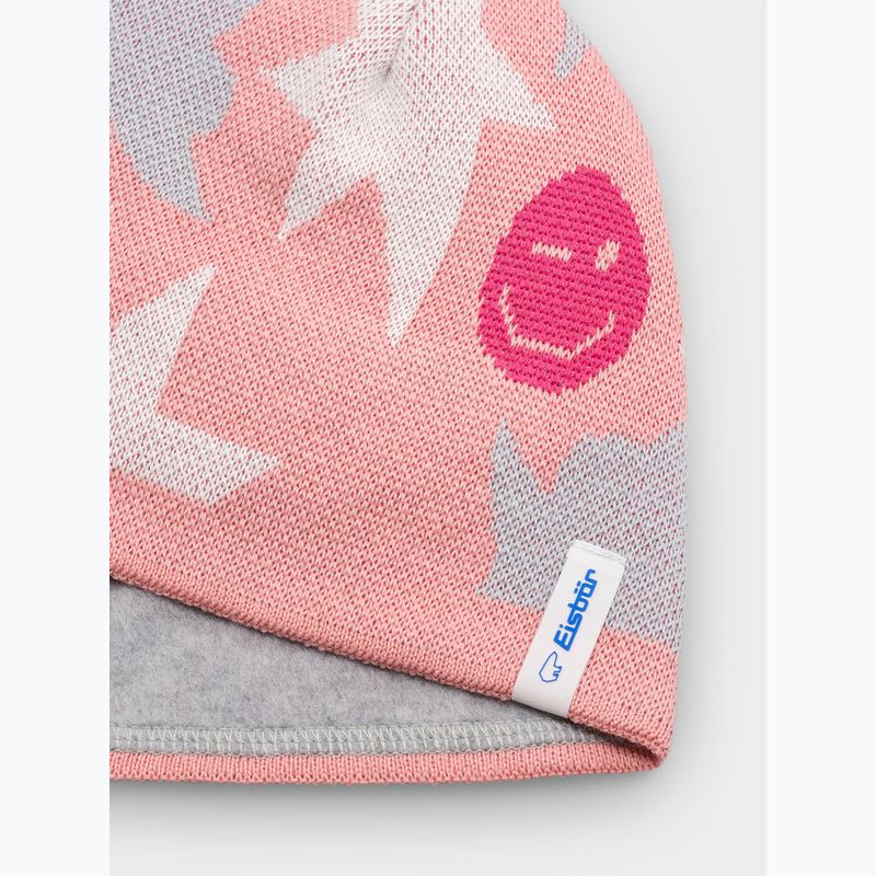 Шапка зимова дитяча Eisbar Talesia Pompon salmon 2