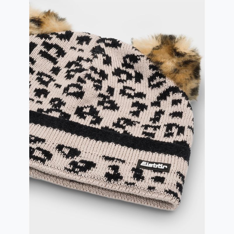 Шапка зимова дитяча Eisbar Stephie beige/leopard print 2